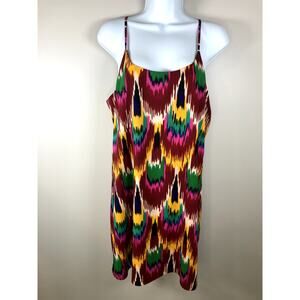 Alice + Olivia Women's Dress Abstract Print Spaghetti Straps Size M